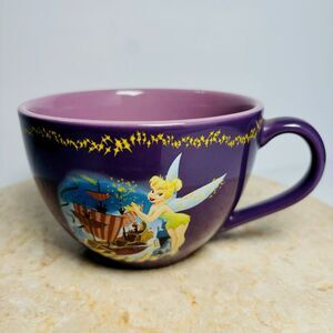 Large Tinkerbell Mug Soup Bowl Disney Store Jolly Roger Peter Pan Collectible‎